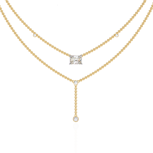 Collier en diamant de laboratoire taille radiant plaqué or 10K 14K 18K personnalisé en gros, 1,72 ct, pour femme, certifié IGI, luxe, tendance, pour soirée - Product Image 1