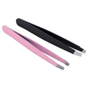 Service OEM ODM – Nouvelle pince à sourcils tendance noire et rose, outil de beauté en acier inoxydable pour l'épilation, outils de maquillage - Product Image 1