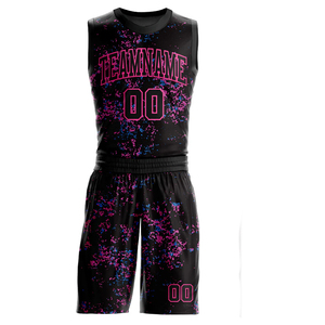 Maillots de basket sans manches personnalisés OEM, design sublimé, tissu en maille 100% polyester respirant, logo d'équipe imprimé, numéro inclus - Product Image 6