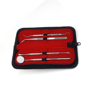 Kit professionnel d'hygiène bucco-dentaire 4 pièces : cure-dents à fil dentaire et gratte-tartre en acier inoxydable pour un nettoyage en profondeur avancé - Product Image 4