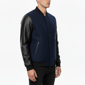Service OEM, manteaux pour hommes, veste de course personnalisée, veste bomber brodée, veste de course pour hommes, veste coupe-vent de baseball, prix de gros - Product Image 5