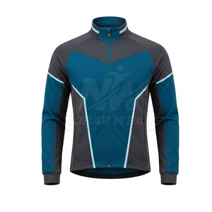 Chaqueta de Ciclismo para Exteriores con Material Ligero y Resistente al Viento, Cremallera Frontal Completa, Paneles Transpirables, Detalles Reflectantes y Estilo Deportivo - Product Image 2