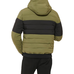 Quilted Winter Puffer Coat With Hood And Full Zip For Womens Casual Cold Weather - Product Image 2