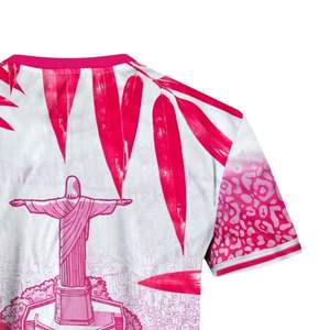 Maillot de football unisexe à manches courtes, design sublimé personnalisé OEM, 100% polyester, antibactérien, séchage rapide, respirant, pour équipe - Product Image 4