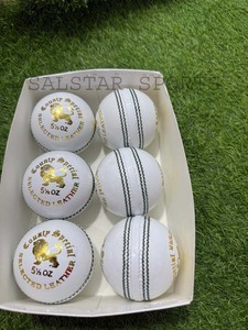 Ballon de cricket en cuir fluorescent durable pour club, 156 g, spécial matchs de ligue, T20, extérieur, logo personnalisé, vente en gros, direct usine - Product Image 1