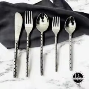 Ensemble de couverts élégants en acier inoxydable poli miroir, écologiques, cuillère, fourchette, couteau pour la cuisine, la salle à manger, le restaurant, les événements - Product Image 5