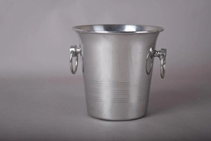 ILAHI's Polished Stainless Steel Floral Elegant Handmade Lightweight Waterproof Easy Clean 3L Leak-Proof Party <b>Beer</b> Ice <b>Bucket</b> - Product Image 1