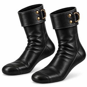 Calcetines Khuff de Cuero para Hombre, Calzado Islámico Tradicional de Media Pantorrilla con Puño Ajustable para Venta al por Mayor y Fabricación Personalizada - Product Image 6