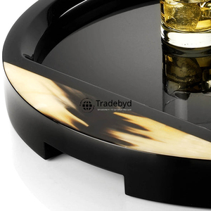 Bandeja Decorativa con Forma de Cuerno, Moderna y Lujosa, Hecha a Mano, Móvil, de Primera Calidad, por Tradebyd - Product Image 3