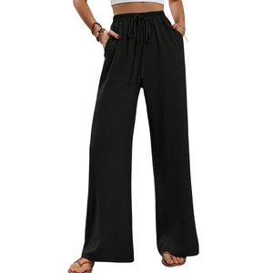 Pantalones Casuales de Pierna Ancha para Mujer, Elegantes, Transpirables, de Tela Suave, de Cintura Alta, para el Trabajo, Viajes, Compras y Uso Diario - Product Image 2