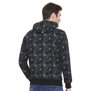Vente en gros de sweats à capuche en molleton 100% coton épais, teints unis, pour hommes, vêtements d'hiver personnalisés, coupe-vent respirant numérique - Product Image 2