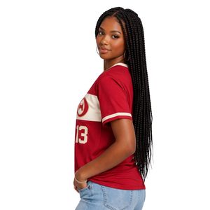 Maglia Premium Delta Sigma Theta Rosso Scuro per Donne, Vestibilità Comoda, Alta Qualità, Abbigliamento Casual per Confraternite Greche - Product Image 3