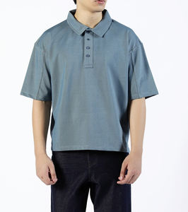 Embroidered Allover Printing Striped OEM ODM Colorful Men Fashion Teamwear Workwear <b>Office</b> <b>T</b> <b>shirt</b> - Product Image 3