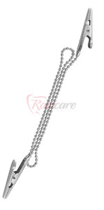 Clip para Servilletas Dentales Rootcare Premium con Cadena Metálica para Instrumentos Quirúrgicos - Product Image 2