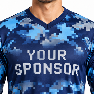 Uniforme de Fútbol Personalizado para Jóvenes, Conjunto de Camiseta y Pantalones Cortos de Fútbol para Niños, Ropa Deportiva Transpirable al por Mayor - Product Image 3