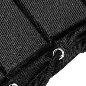 Unisex Horse Riding <b>Body</b> Protection Vest Lightweight Neoprene Sleeveless Zipper Closure Equestrian Safety Vest Solid Black - Product Image 4