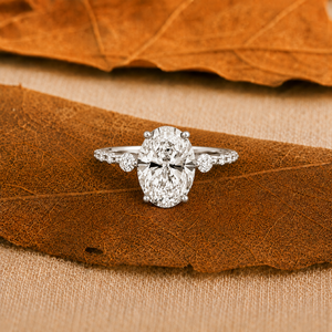 LuxeShine 14K Solid Yellow Gold Oval Cut Lab Grown Diamond <b>Ring</b> IGI Certified Women Luxury <b>Wedding</b> Engagement Fine Jewelry Gift - Product Image 1