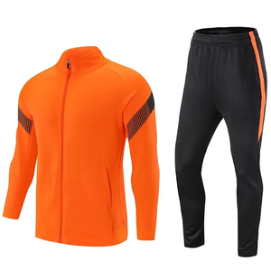 Ensemble de survêtement de football professionnel : veste d'entraînement zippée et pantalon, respirant et à séchage rapide - Product Image 6