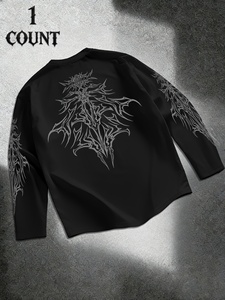 Camiseta cómoda de manga larga para hombre con tacto ligero y corte moderno para un estilo diario sin esfuerzo. - Product Image 2