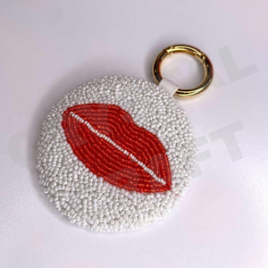 Hand-Embroidered Beaded best quality charms luxury modern style beaded Frequently used as a decorative "bag charm" for purses - Product Image 6