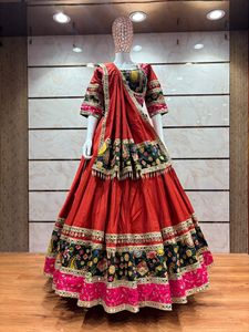Ensemble Lehenga Choli blanc avec blouse brodée et dupatta, tenue traditionnelle indienne pour mariage, Diwali, soirée, longueur ras du sol, en soie romaine pour femme - Product Image 2