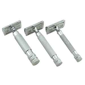 Maquinilla de Afeitar de Seguridad de Acero Inoxidable Reutilizable de Alta Calidad con Cuchilla Única, Ideal para Salones y Profesionales, Uso Doméstico, con Logotipo - Product Image 5