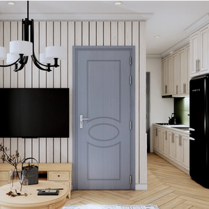 Portes intérieures en composite bois-plastique (WPC) imperméables, design moderne, pour chambre, salle de bain, hôtel, garantie 3 ans, fabrication vietnamienne. - Product Image 2