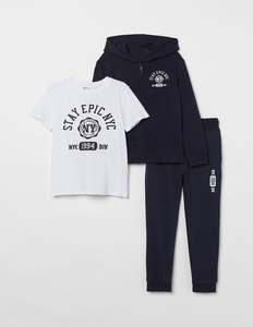 Latest Fashion Boys <b>Tracksuits</b> Set Heavy Thick Soft Fabric with Superior Quality Solid Color Casual Style - Product Image 2