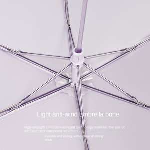 Sombrilla Portátil Ultraligera, Compacta y de Doble Uso, con Protección UV contra el Sol y la Lluvia, Fabricada por Now - Product Image 5