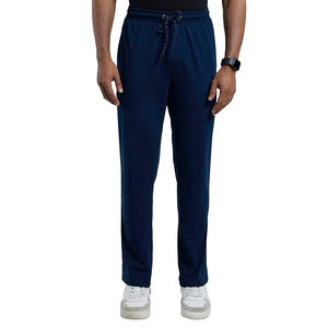 Pantalones Jogger con Efecto Lavado para Hombre, Mezcla de Algodón Suave y Poliéster, Estilo Urbano Desgastado, con Cordón Ajustable en el Tobillo - Product Image 1
