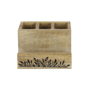 Caja Organizadora de Cubiertos de Madera Ecológica con Diseño Impreso, para Decoración de Cocina y Mesa de Comedor, Superventas - Product Image 6