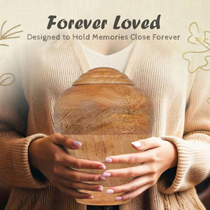 Luxury Wooden Cremation Urn for Memorial Services Wooden Keepsake Urn for Ashes Storage by AYAANS - Product Image 6