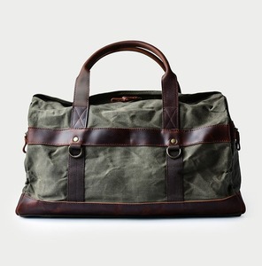 Bolsa de Viaje de Lona y Cuero con Cierre, Diseño Moderno, Fabricación OEM, Venta al Por Mayor, Impermeable, Bolsa de Fin de Semana, Equipaje de Mano, LCTB-0051 - Product Image 3