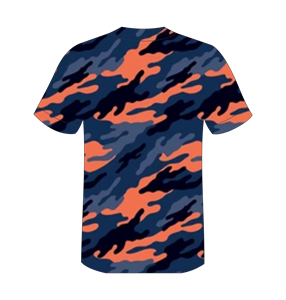 Maillot de baseball pour homme, imprimé camouflage, manches courtes, respirant, polyester, uniforme sportif, coupe classique, logo sur le devant, bouton - Product Image 3
