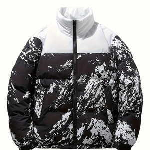 Chaquetas de Invierno Acolchadas de Alta Calidad para Hombre, Tallas Grandes, con Capucha, Estilo Urbano, 100% Lana, Ligeras, para Exteriores - Product Image 1