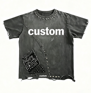 เสื้อยืดผู้ชายทรงปกติผ้าฝ้าย 100% ซักแล้ว ราคาโรงงาน สั่งทำได้ตามต้องการ สตรีทแวร์ ผู้ผลิตเสื้อผ้าสั่งทำ MOQ ต่ำ - Product Image 6