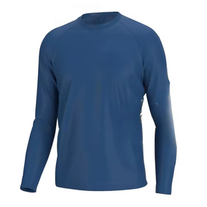 Anti-UV Quick Dry Breathable Spandex/Polyester Fishing Shirts Men's Summer Outdoor UPF 50 <b>Sunscreen</b> Long Sleeve Top Quality - Product Image 2