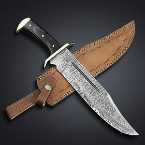 Cuchillo Bowie Táctico de Acero de Damasco Hecho a Mano, Personalizado, para Caza, Camping y Uso al Aire Libre, Alta Durabilidad, Garantía de 1 Año, MORTAL SAGA - Product Image 5