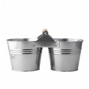 Portautensilios metálico de alta calidad, organizador de utensilios de cocina, organizador de encimera con 4 compartimentos y asa de madera - Product Image 6