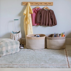 Premium Macrame <b>Basket</b> Handmade Cotton Rope Storage Organizer Stylish Decorative <b>Basket</b> For Home Laundry Toys And Gifting - Product Image 3