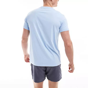 เสื้อยืดคลาสสิกผู้ชาย ผ้าฝ้าย 100% แขนสั้น สวมใส่สบายทุกวัน ระบายอากาศได้ดี ทรงหลวม คอกลม เสื้อยืดฤดูร้อน - Product Image 2