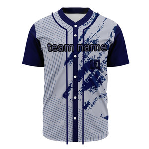 Sublimation Printed Softball Shirt Tackle Twill Embroidery Stitched Baseball Jersey Wholesale Price Baseball Jersey Custom Shirt - Product Image 1