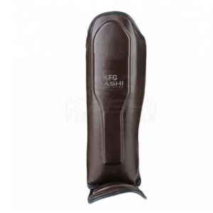 Protège-tibias confortables en cuir PU pour l'entraînement de boxe, légers, antidérapants, flexibles, résistants aux chocs, avec sangles réglables - Product Image 2