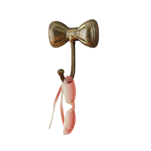 Bandeja metálica hecha a mano, estilo clásico vintage, para montar en la pared, con acabado dorado ornamentado. - Product Image 2