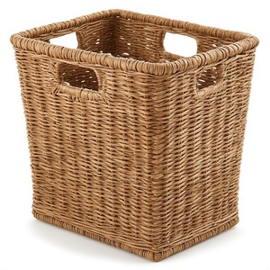 Cesta de mimbre ecológica de gran capacidad, diseñada para guardar ropa, mantas y soluciones de almacenamiento para el hogar. - Product Image 5