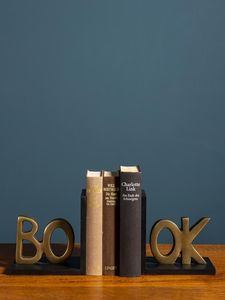 Great quality in reasonable price Cast Iron Bookends Designed For Modern Bookshelf Decor Study Room Accent And Home Organization - Product Image 6