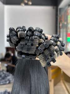 Bande de cheveux bouclés en 100% Extension de cheveux humains vietnamiens sans cuticule chimique alignée tissage de cheveux prix de gros pour les femmes noires - Product Image 4