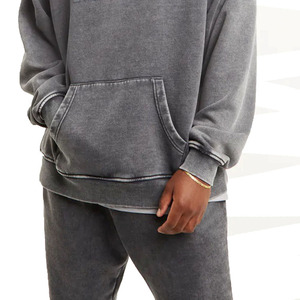Conjunto Deportivo Cortavientos de Fabricación Pakistaní, Estilo Casual con Capucha, Otoñal, Vintage, Personalizable, Lavado Ácido, Unisex, Resistente al Viento - Product Image 6