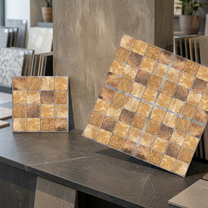 Carreaux de sol en céramique émaillée de qualité supérieure Vistaar 300x300mm 12x12 Finition brillante mate Lumineux pour hall, salle de bain, extérieur, centre commercial, école - Product Image 1