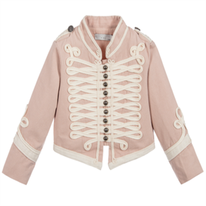 Chaqueta Estilo Militar Blanca para Hombre, Manga Larga, Cuello Alto, Patrón de Letras, Detalles Bordados, Cierre de Botones, Corte Regular - Product Image 6
